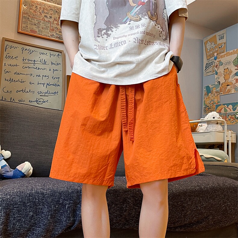 8XL-M特大码短裤男多巴胺冰丝裤户外速干五分裤工装裤DK1524P25,男装牛仔裤,电商D206-1