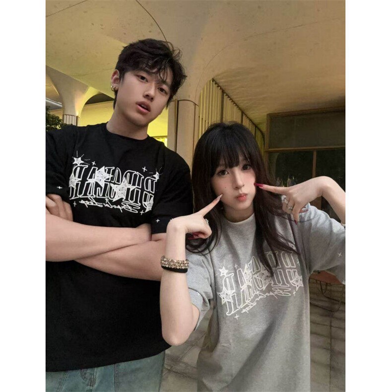 刺绣纯棉T恤男女短袖夏季新款情侣上衣BT029-P31,男装T恤,星座412-3