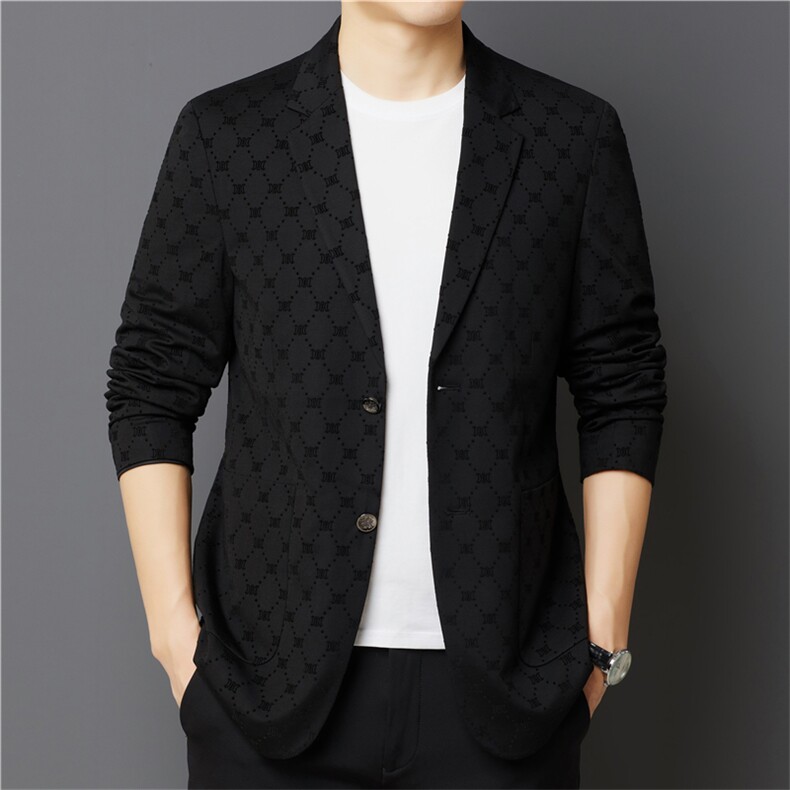 ASD8017男士2023年春季新款长袖西服休闲青年夹克西装薄款单西图片
