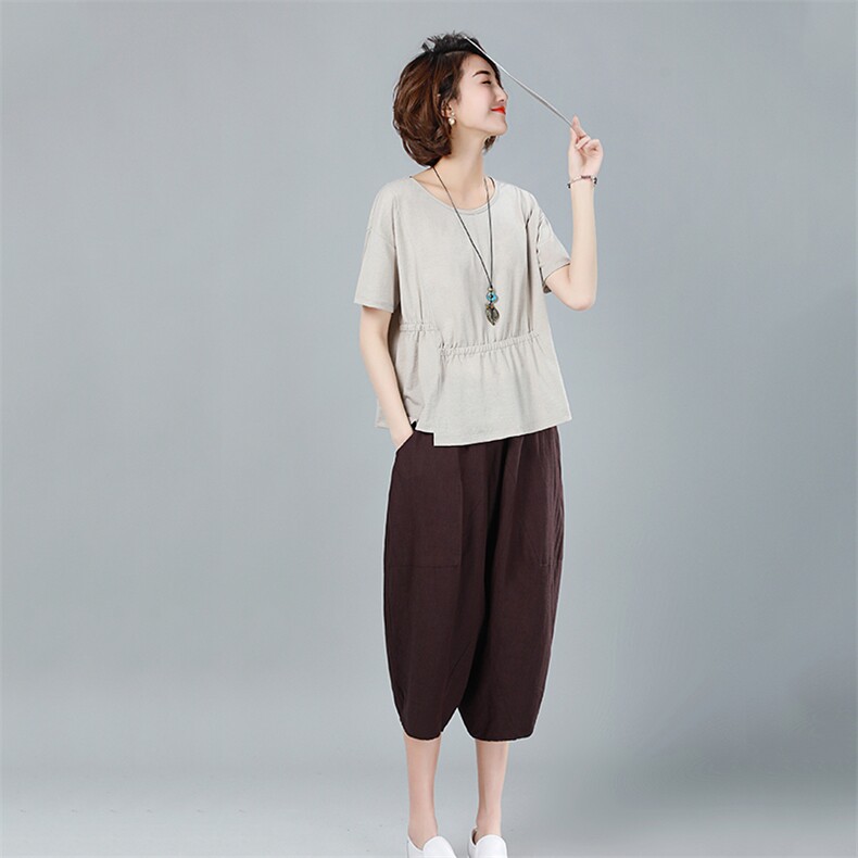 2021年夏季新款韩版宽松显瘦套装女休闲两件套装小个子潮,女装套装/套裙,简韵佳