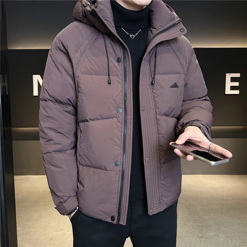 标50绒加厚男士羽绒服冬季2025新款连帽外套A313-66020-P245,男装羽绒服,电商A313