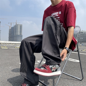 夏秋新款男士时尚潮流立体裁剪大口袋休闲裤慵懒风阔腿裤K026/P40图片