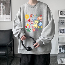 S6319-P28秋季圆领卫衣男大码韩版宽松长袖外套，男装卫衣，电商A040