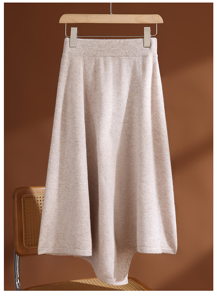 2025年秋季时尚百搭通勤不规则平面半裙子，女装半身裙，玛莎羊绒