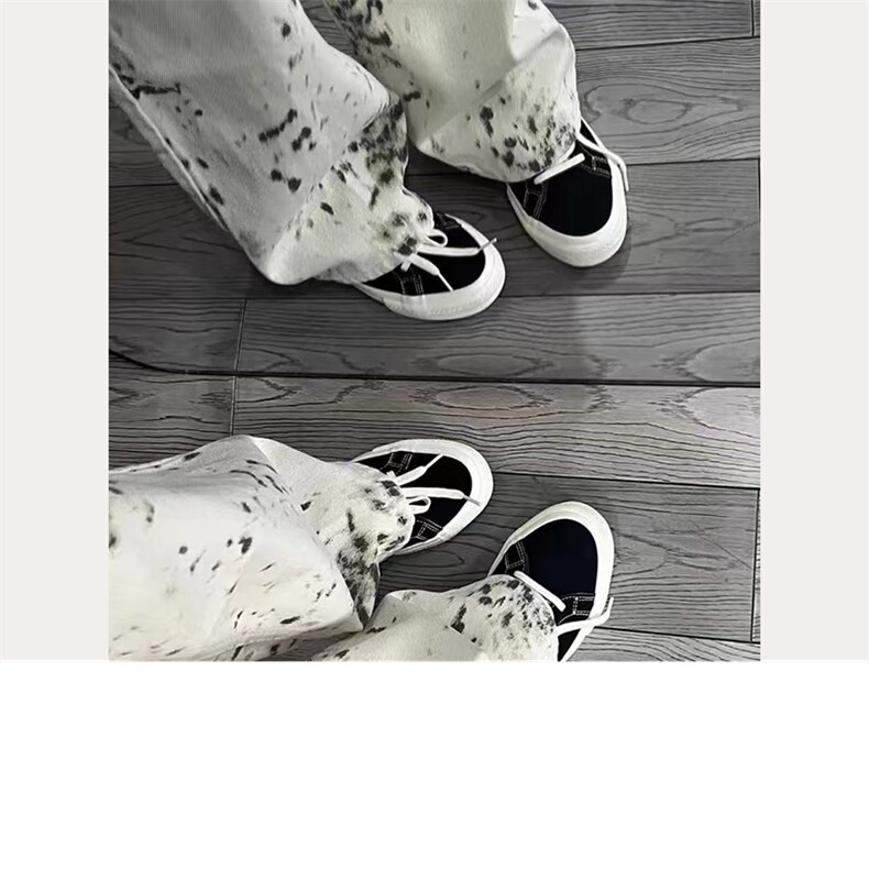 DA608-P58早秋新款宽松潮牌秋季嘻哈高街微喇叭牛仔裤-网图现货,男装牛仔裤,星座603-2