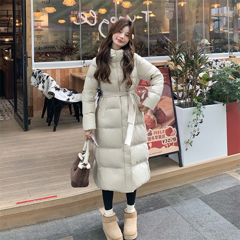 新品现货r-气质修身连帽白鸭绒羽绒 服2C081-8116P325K458图片