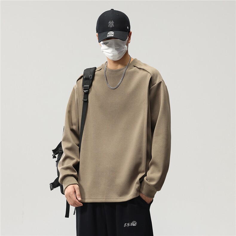 卫衣男春秋款圆领潮牌男装2025新款男款长袖上衣秋季春装2806-P40,男装卫衣,电商D215
