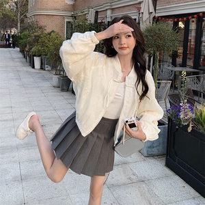 【现货】新中式轻风白蕾丝刺绣上衣休闲短外套防晒衣空调服图片