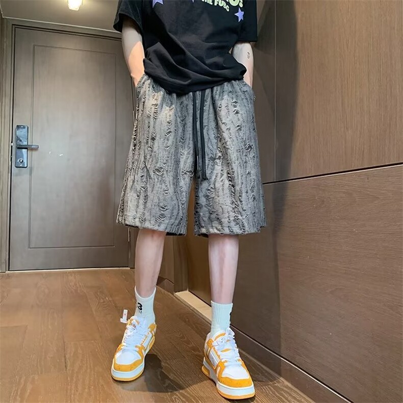 男日系新款ins潮流潮百搭休闲裤潮牌夏季青春流行简约直筒型图片