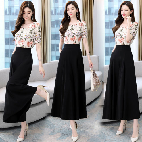 2024新款春装套装女显瘦女神范阔腿裤套装女时尚气质两件套，女装职业装，丽美静依