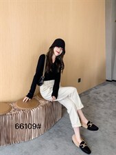 冬季新款尼料拉绒时装裤，其它，千百莲