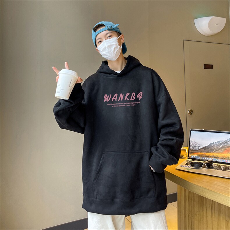特P43控78秋季360G麂皮绒印花宽松休闲连帽卫衣JWY3220,男装卫衣,电商B370