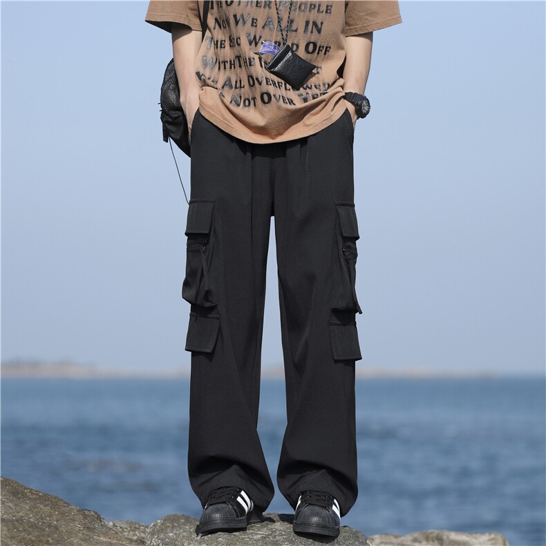 工装裤男夏季美式机能风潮牌速干宽松直筒休闲裤子K1230-特批-35图片