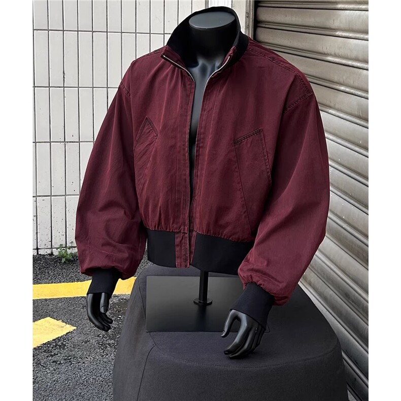 1506-1/JF8281/P71复古水洗做旧飞行员夹克上衣男小众设计感百搭,男装夹克,星座1506-1