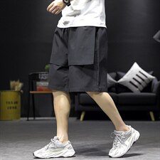 2021夏季新沙发墙日系大码男潮流宽松拼接运动休闲短裤K2029-P25，男装休闲裤，电商A001
