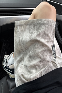 美式扎染短裤男生夏季薄款树纹设计五分裤子潮牌大码宽松直筒中裤图片