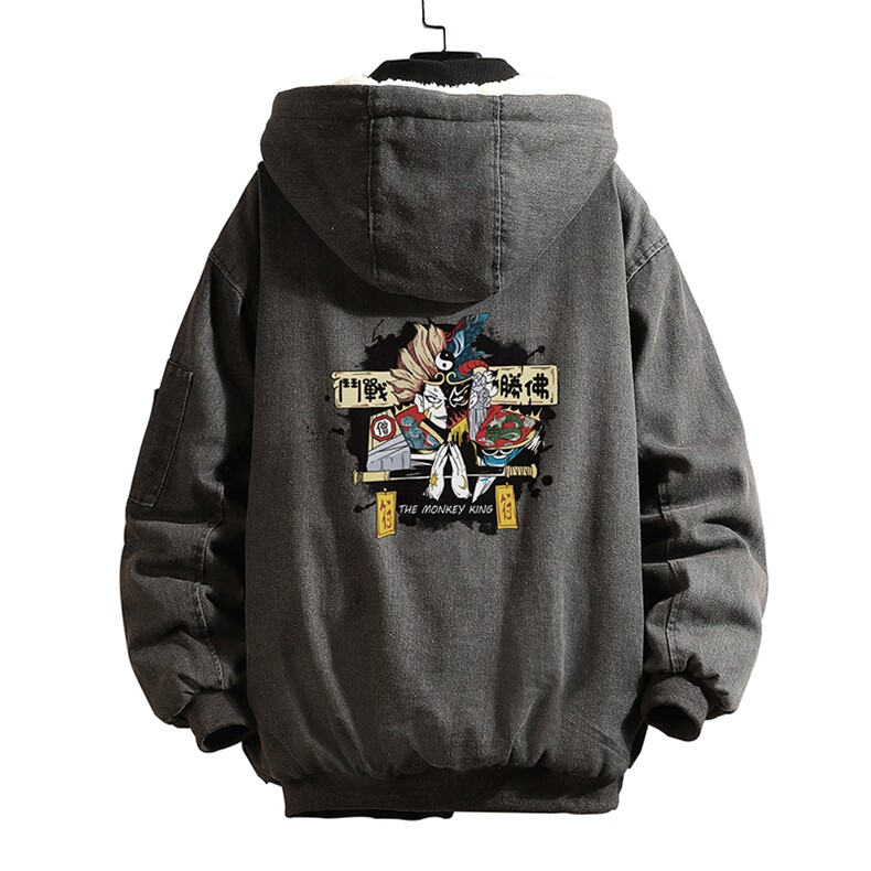 NM53016-P140牛仔外套男大码加厚加绒衣男羊羔毛服男,男装棉衣,电商A040A