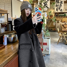 竞品毛呢外套，女装毛呢外套，2C333