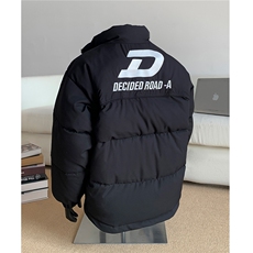 假模冬装美式重磅刺绣棉衣大拉链情侣棉服立领外套男H1027P148，男装棉衣，电商A341
