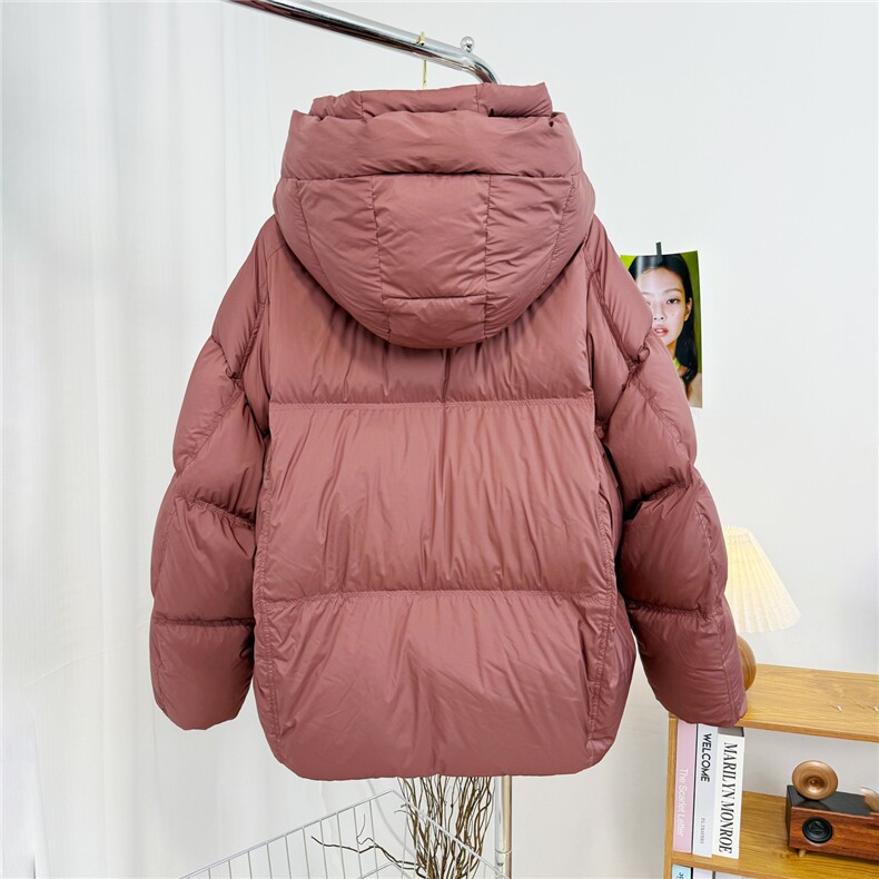 连帽加厚纯色男士面包服情侣羽绒服外套D213-6206-P450,男装羽绒服,电商D213