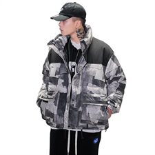 羽绒服男短款立领2021年新款加厚面包服冬季潮外套A436-915，男装羽绒服，电商A436