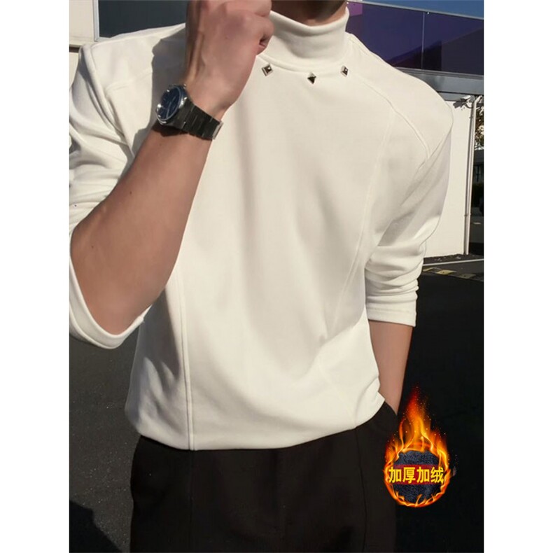 JY637-P47高质量加绒加厚冬季打底衫,男装T恤,星座1501-3