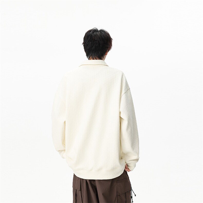 潮流宽松翻领卫衣潮牌高街休闲上衣A161-9157-P40,男装卫衣,电商A161