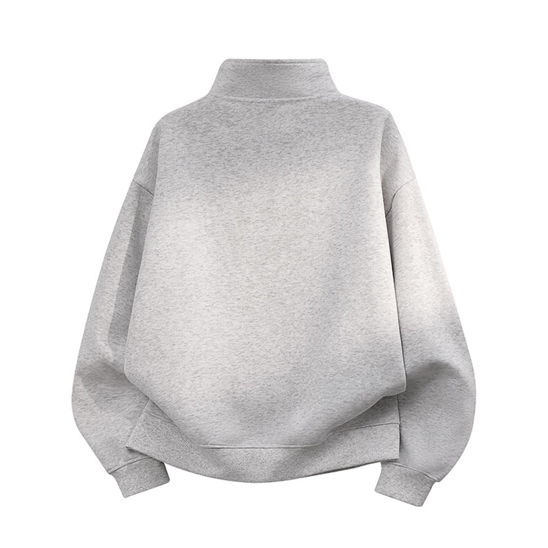 春季！400克足全棉复合潮牌polo领圆领拉链卫衣外套RH142-P45，女装短外套，星座610B-1