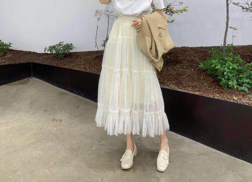 2021春季网纱半裙,女装半身裙,曼希野