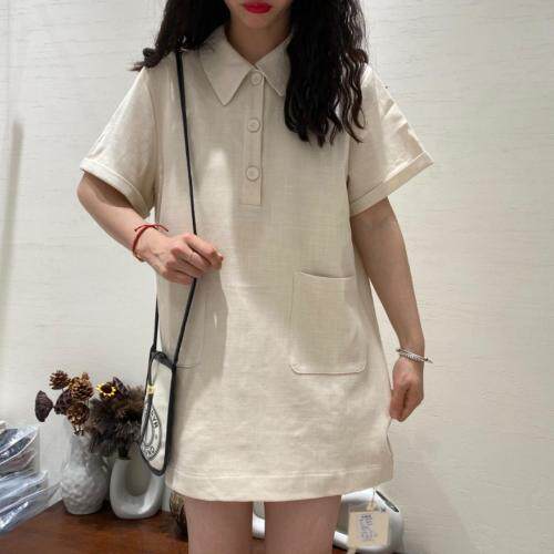 【现货】8955韩版小翻领连衣裙，女装连衣裙，淳·清雅秀