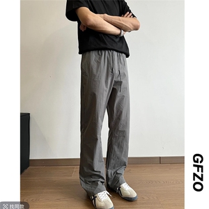网图轻薄凉感弯刀裤夏季冰丝速干裤空调长裤男士直筒裤特P28