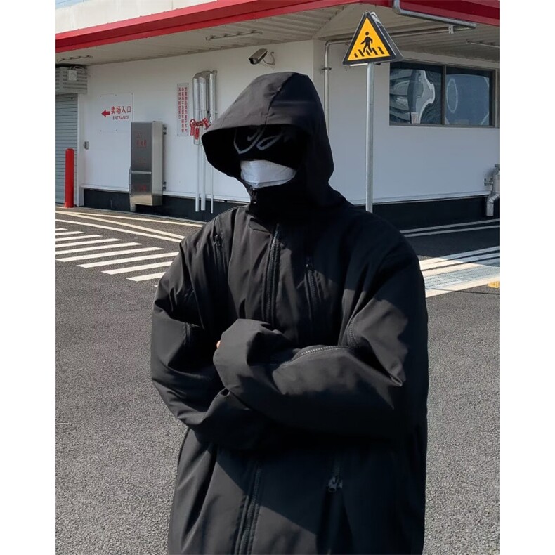 美式机能拉链工装高级感衣服加厚夹克棉衣YM75P78,男装棉衣,星座1116-2