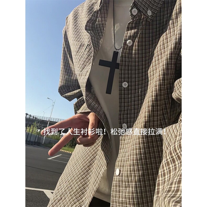 秋季新款衬衫男宽松休闲百搭高级感长袖衬衣外套C2263-特价P33,男装衬衫,电商A007