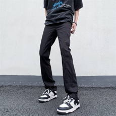 B221美式ins高街暗黑小众修身小脚休闲冲锋裤LK23092-P60控78，男装休闲裤，电商B221