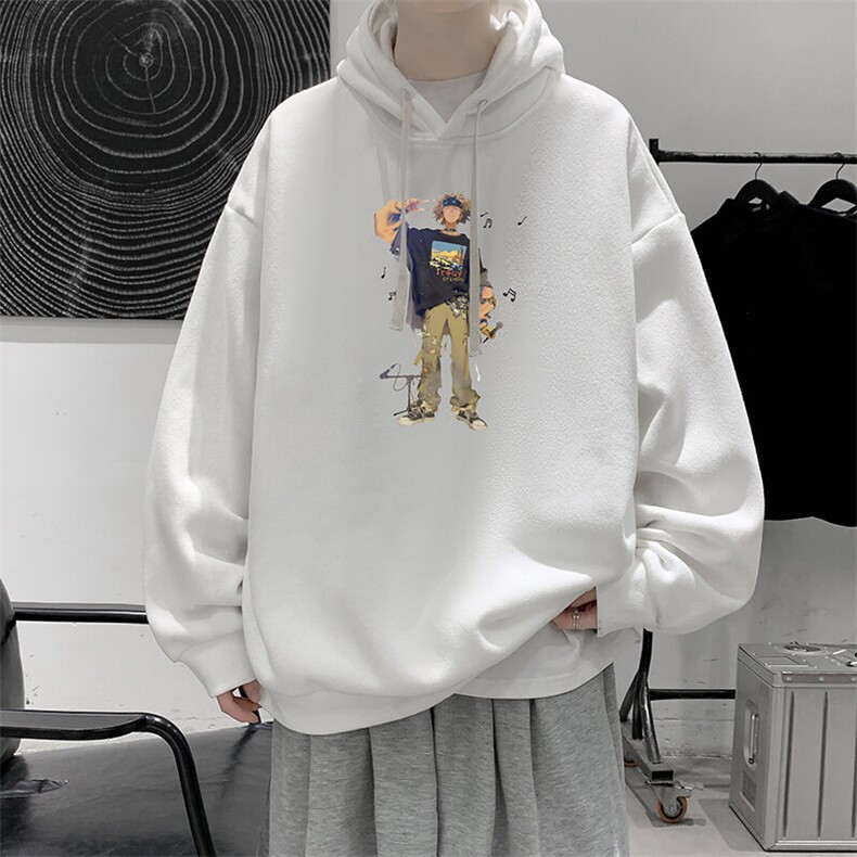 连帽卫衣男大码胖子帽衫大号运动服WY2419-P35图片