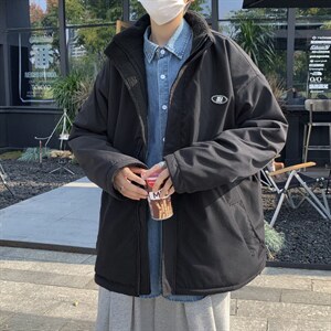 2021新款双面穿羊羔衣潮流外套秋季青年学生上衣服 W1986-P70图片