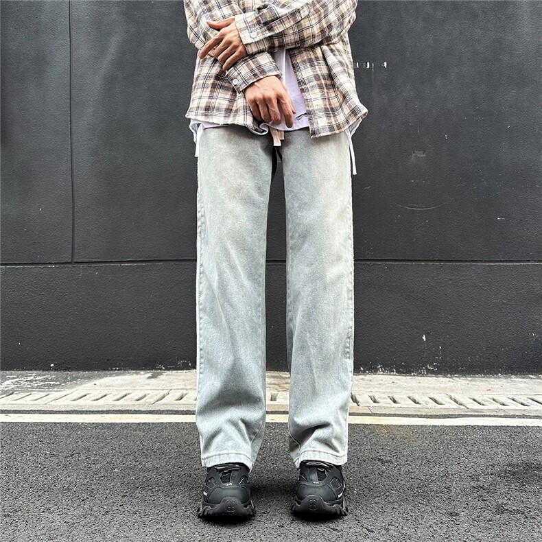 TP36美式条纹牛仔裤潮牌青少年直筒裤新款,男装牛仔裤,星座302A-2
