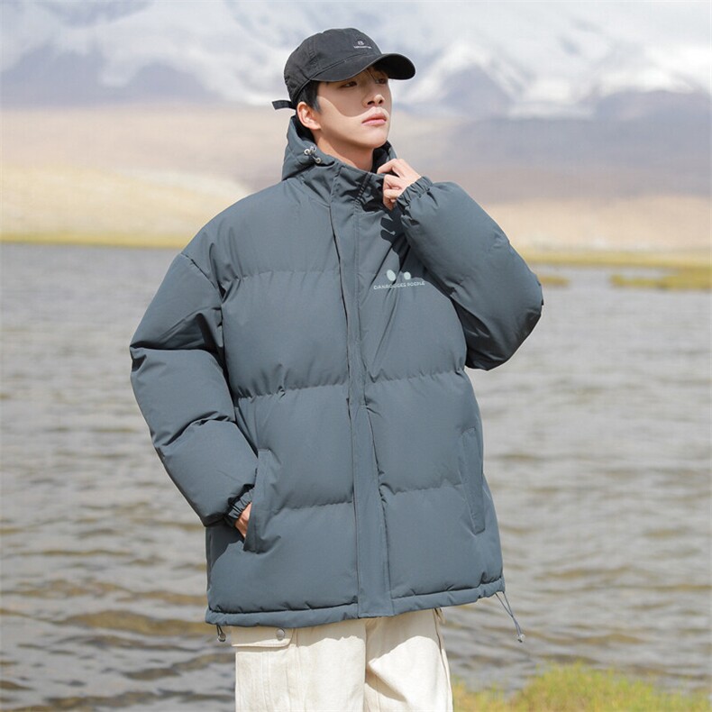 现货抖音得物可供视频三防加厚羽绒连帽棉衣外套面包棉服85529,男装棉衣,电商A486