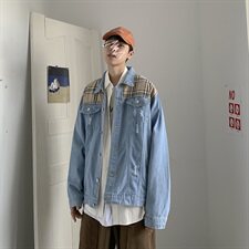 秋冬新品港风宽松牛仔衣潮款印花男牛仔夹克外套P50，男装夹克，星座410-6（原星座1304-1）