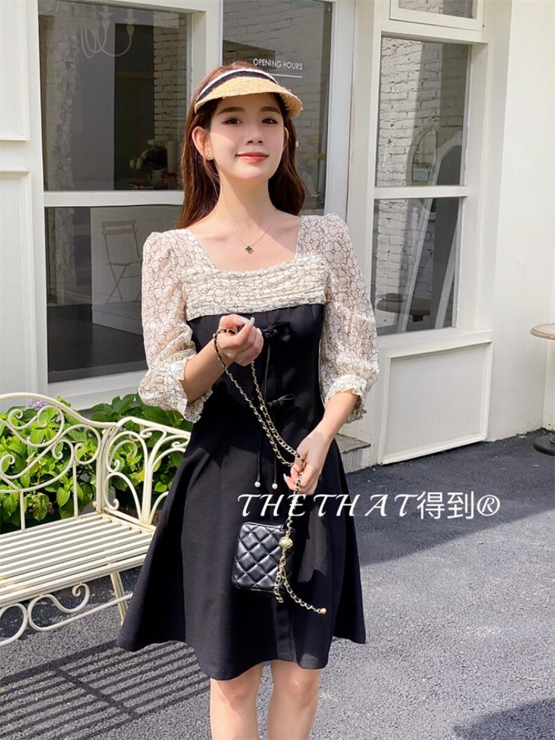 秋季新款连衣裙，女装连衣裙，得到THETHAT