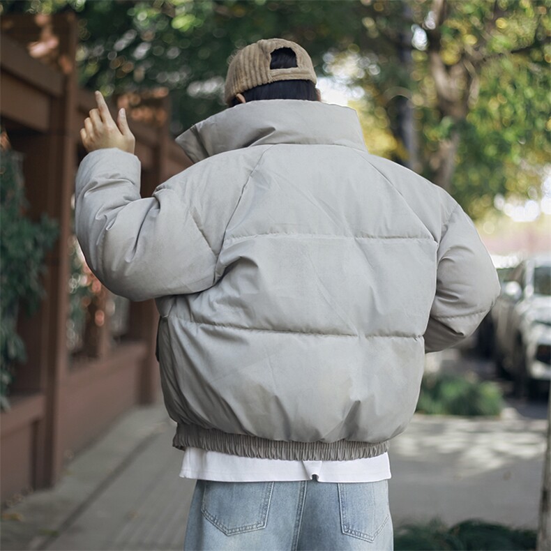 图潮牌撇帅冬季短款棉衣外套立领宽松面包服MY60/P85/118，男装棉衣，星座1412-2