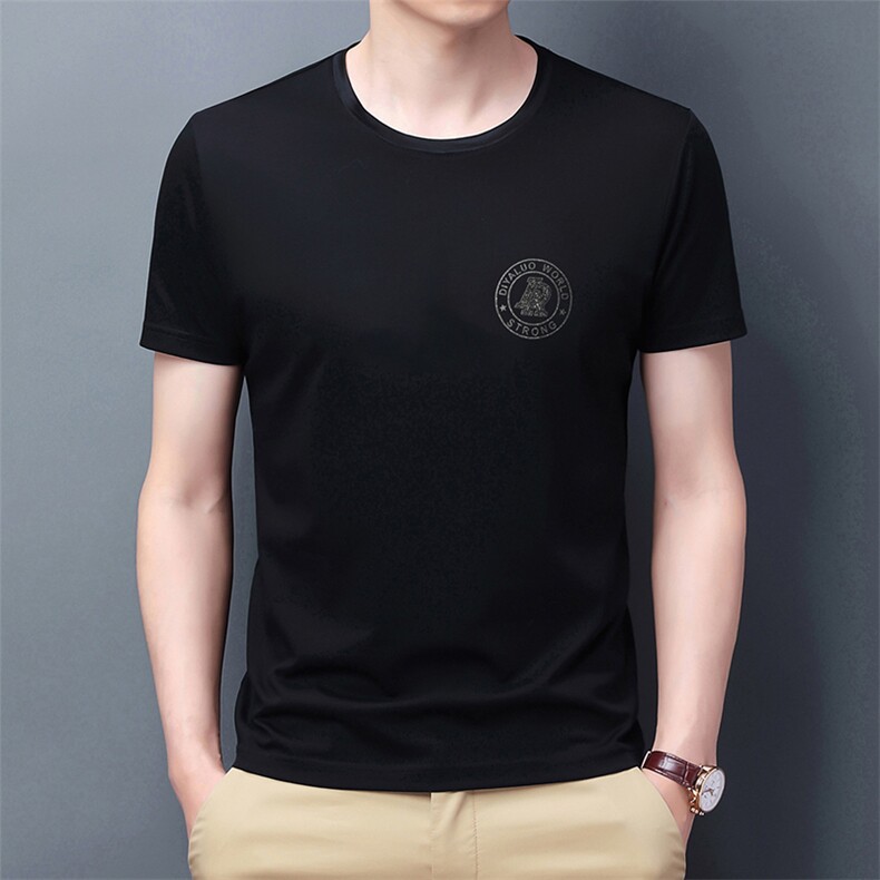 GDN714男士2023年夏季新款圆领T恤男短袖商务休闲体恤男P60,男装T恤,电商B360