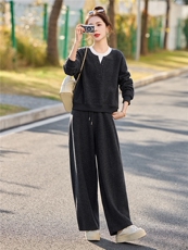 2026春季新款休闲气质两件套套装，女装套装/套裙，伊仟回