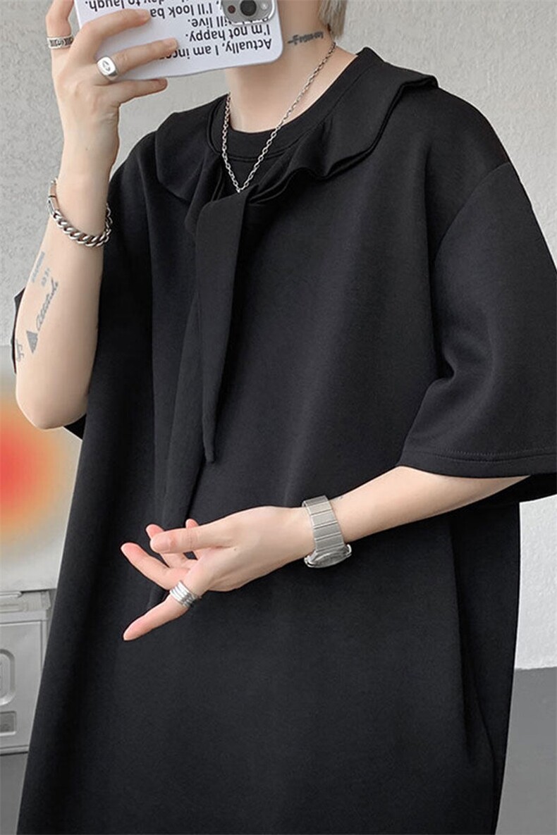 T10122-特批35控68高品质宽松设计感夏季百搭痞帅大码T恤短袖,男装T恤,电商A059