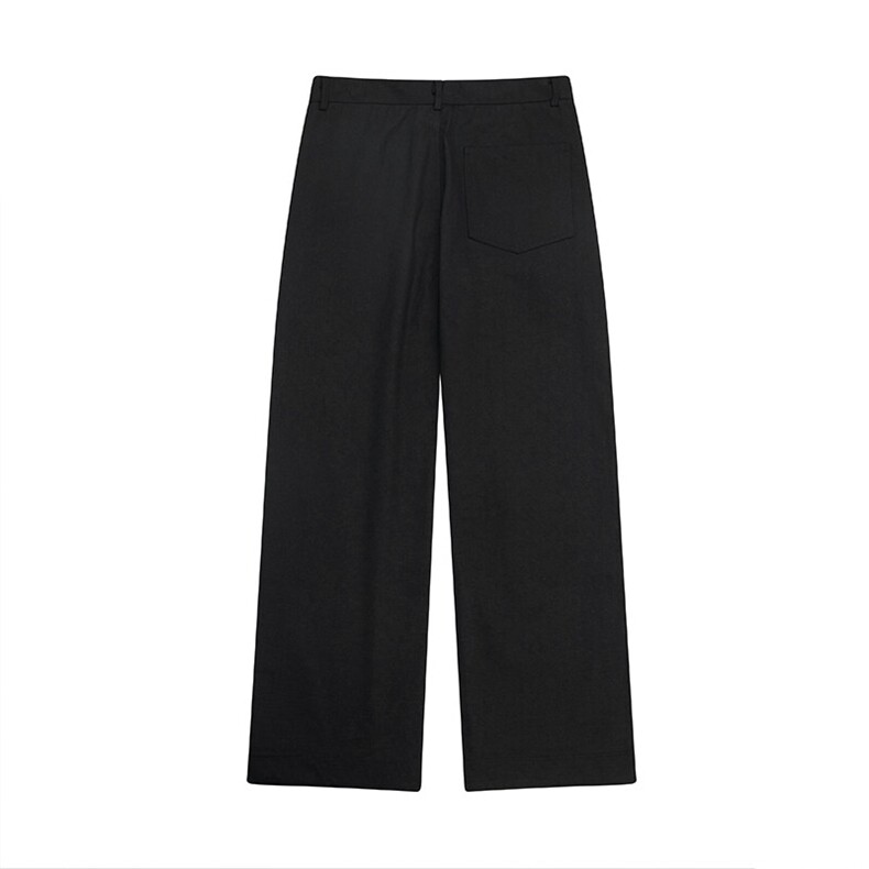 白底  蛇年限定蛇皮拼接休闲裤长裤直筒裤A014-DY25208-P60控88图片