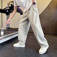秋装新款卫裤男潮流口袋装饰宽松直筒休闲卫裤K8857-P78，男装休闲裤，电商A368