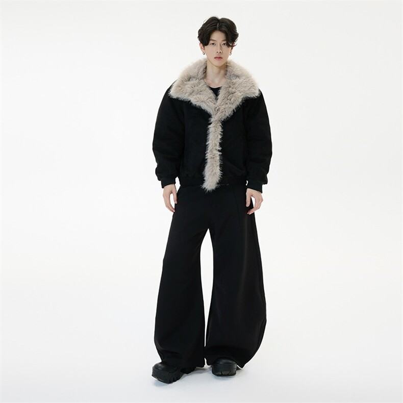 现货2025冬季复古做旧座山雕加厚棉服男女宽松解构磨毛高级感,男装棉衣,星座218-1（原230）