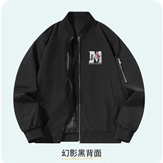 春秋季潮百搭宽松潮飞行员高街花卉刺绣休闲夹克外套HH8105P63，男装夹克，星座1013-5