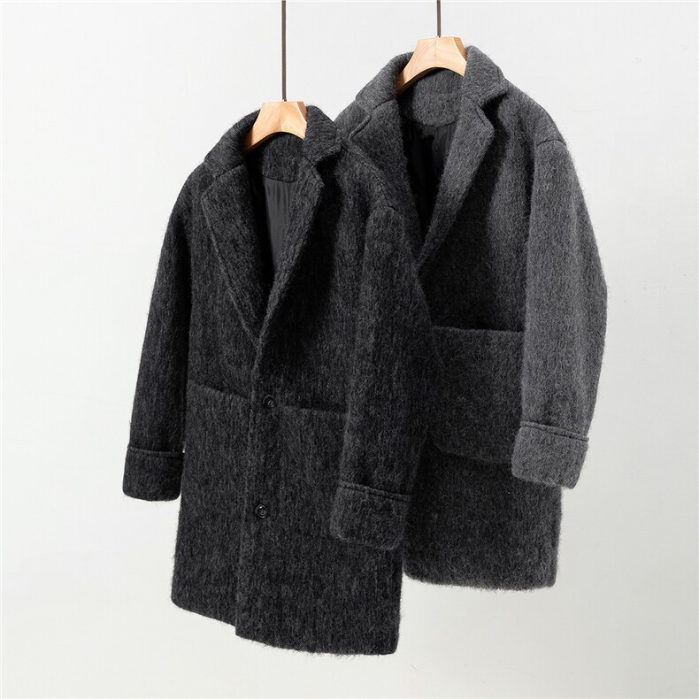 1长毛马海毛财阀羊毛呢长款大码M-5XL西装毛呢外套男FY77909P198，男装西服套装，星座226-2