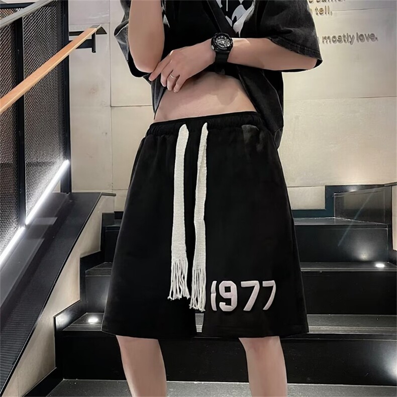 夏季潮牌ins百搭休闲中裤新款潮流沙滩5五分裤男士短裤K3867-P25,男装休闲裤,星座512-2